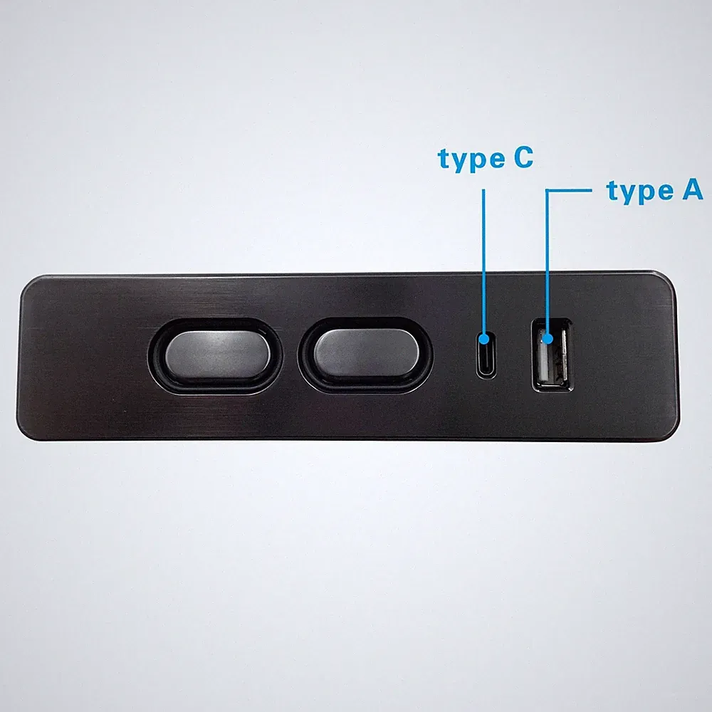 2 Button 5 Pin Switch Control for Power Recliner Electric Sofa with USB A C Port