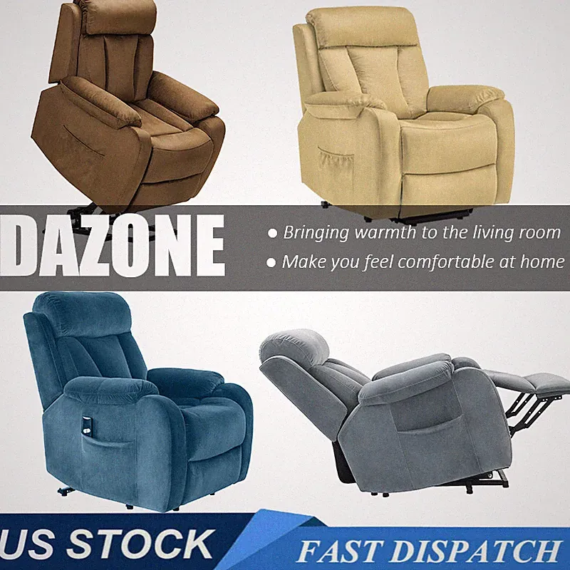 Comfortable Electric Power Lift Recliner Living Room Chair Single Sofa w/Remote
