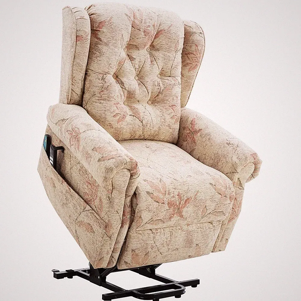 Dual Motor Lift Chair Recliners for Elderly Flat Recliner with Heat Massage