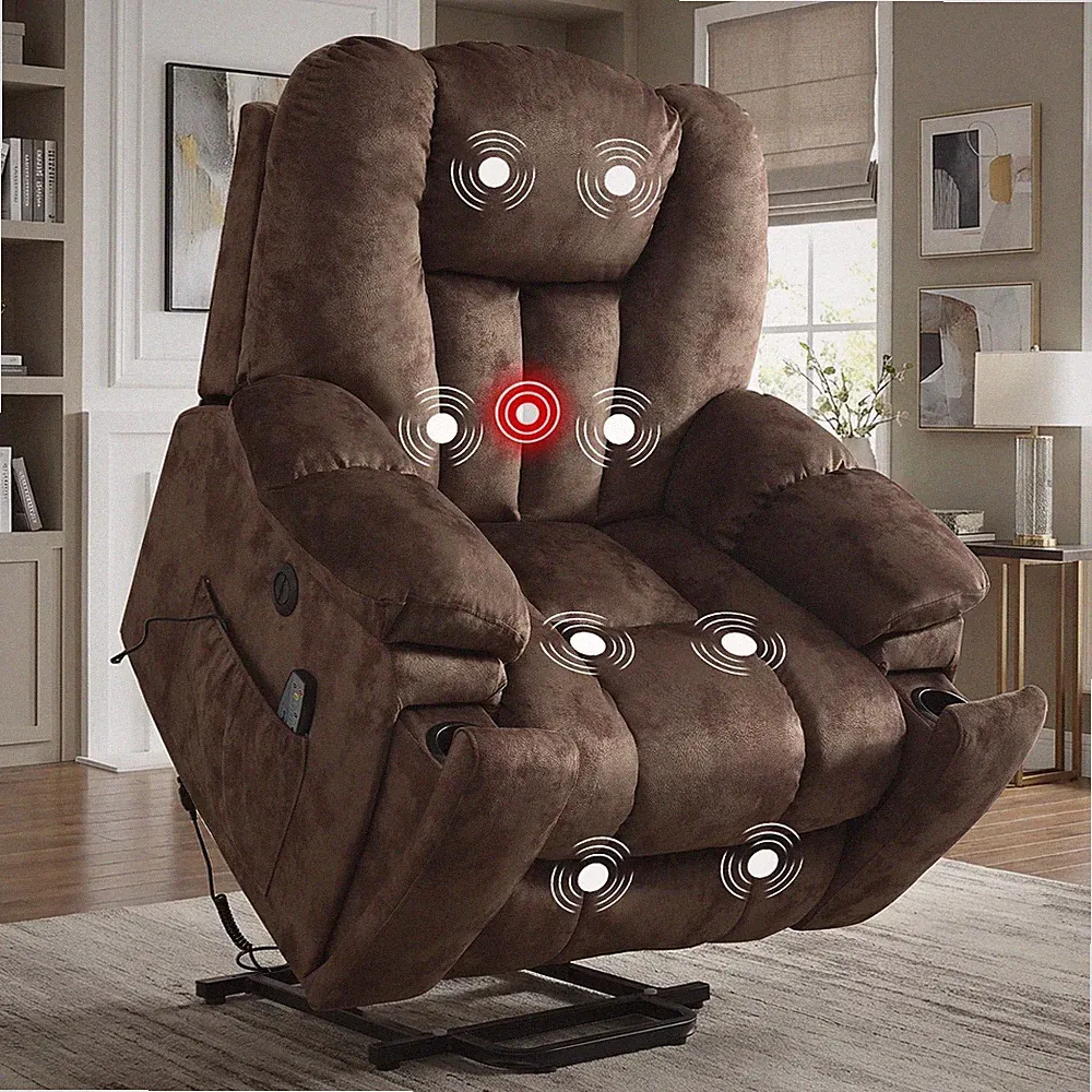 EBELLO Large Power Lift Recliner Chair with Massage & Heat,USB Ports for Elderly