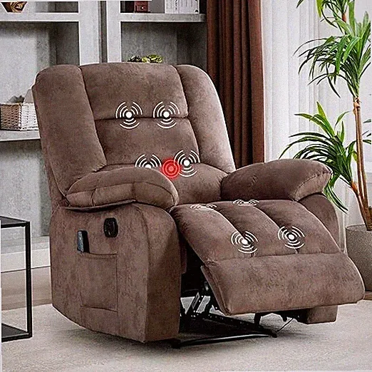 EBELLO Massage Recliner Chairs with Heat & Massage Overstuffed Recliner Chair