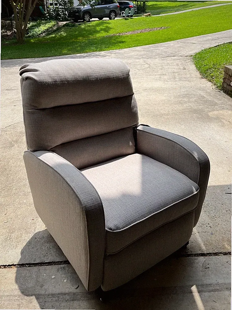 Light Gray Fabric Recliner, Adjustable Power Lift Chair | Lightly Used