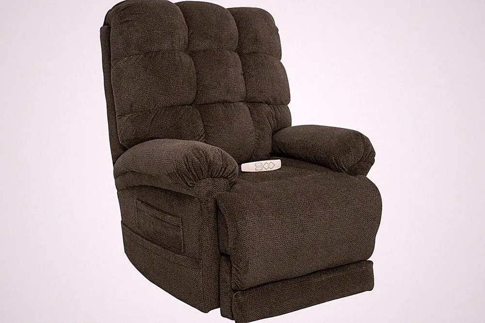 Mega Motion NM-1652 Lay Flat Zero Gravity Lift Chair Recliner - Chocolate Fabric